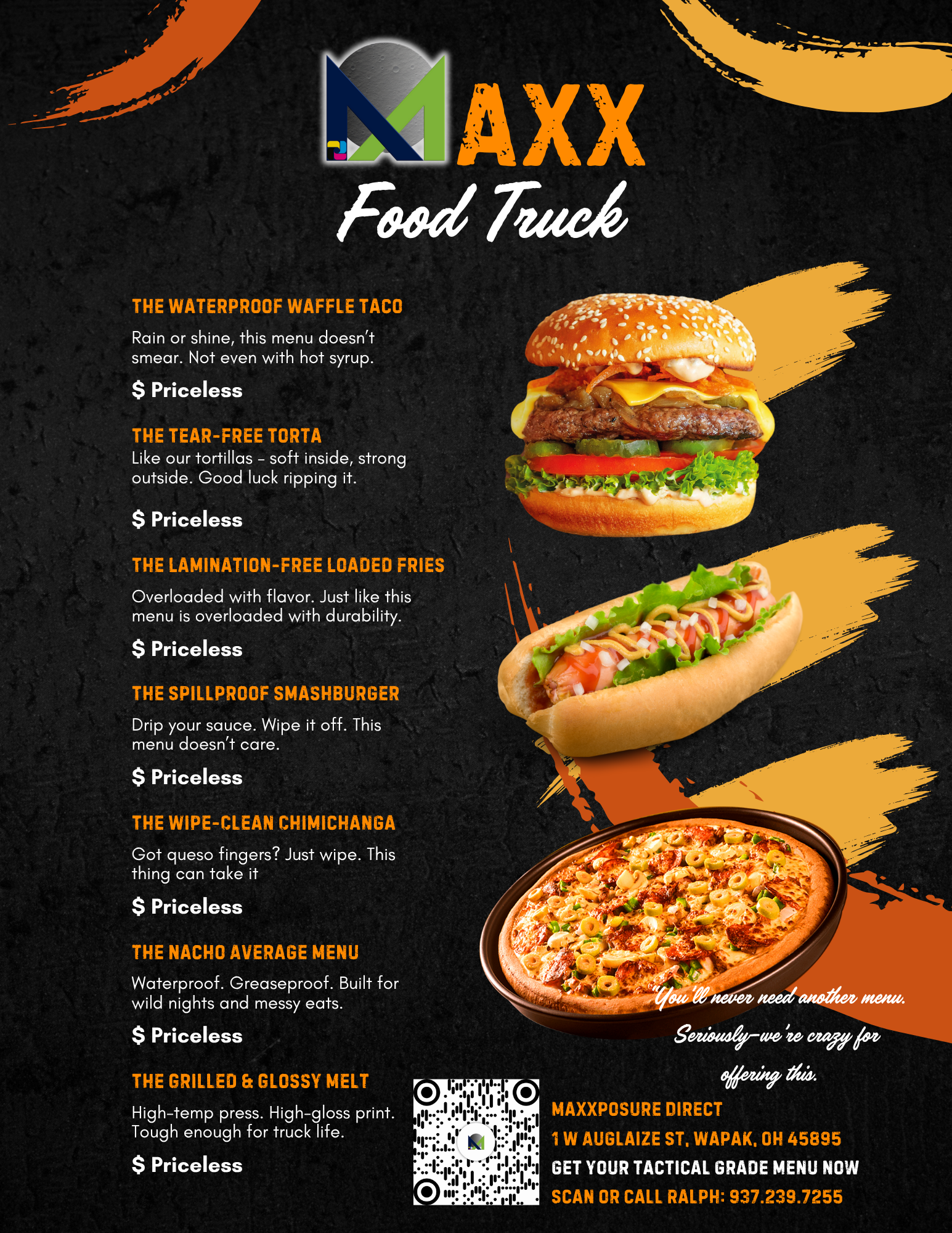 Synthetic Menu Ad - Back