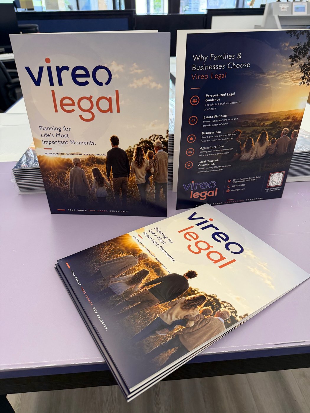 Vireo Legal presentation folders